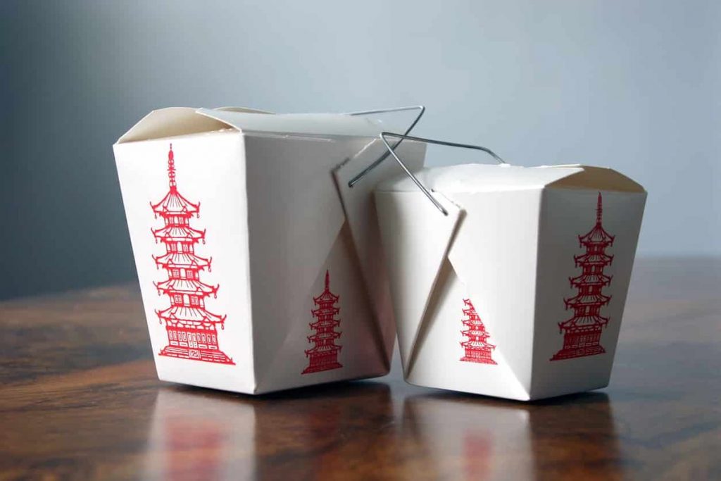 Chinese Food Boxes with wire