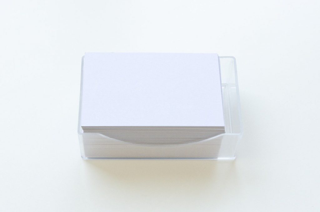 business cards boxes